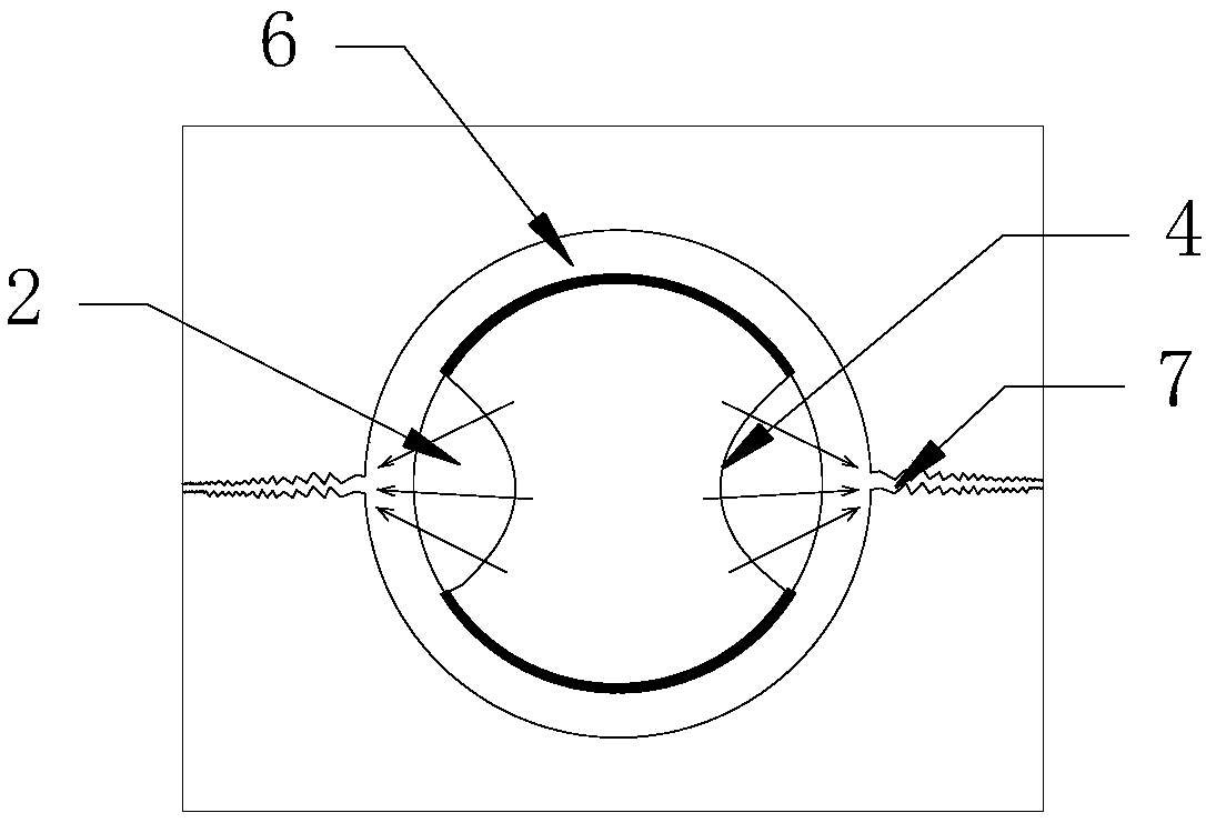 Energy-gathering hydraulic-control blasting cartridge