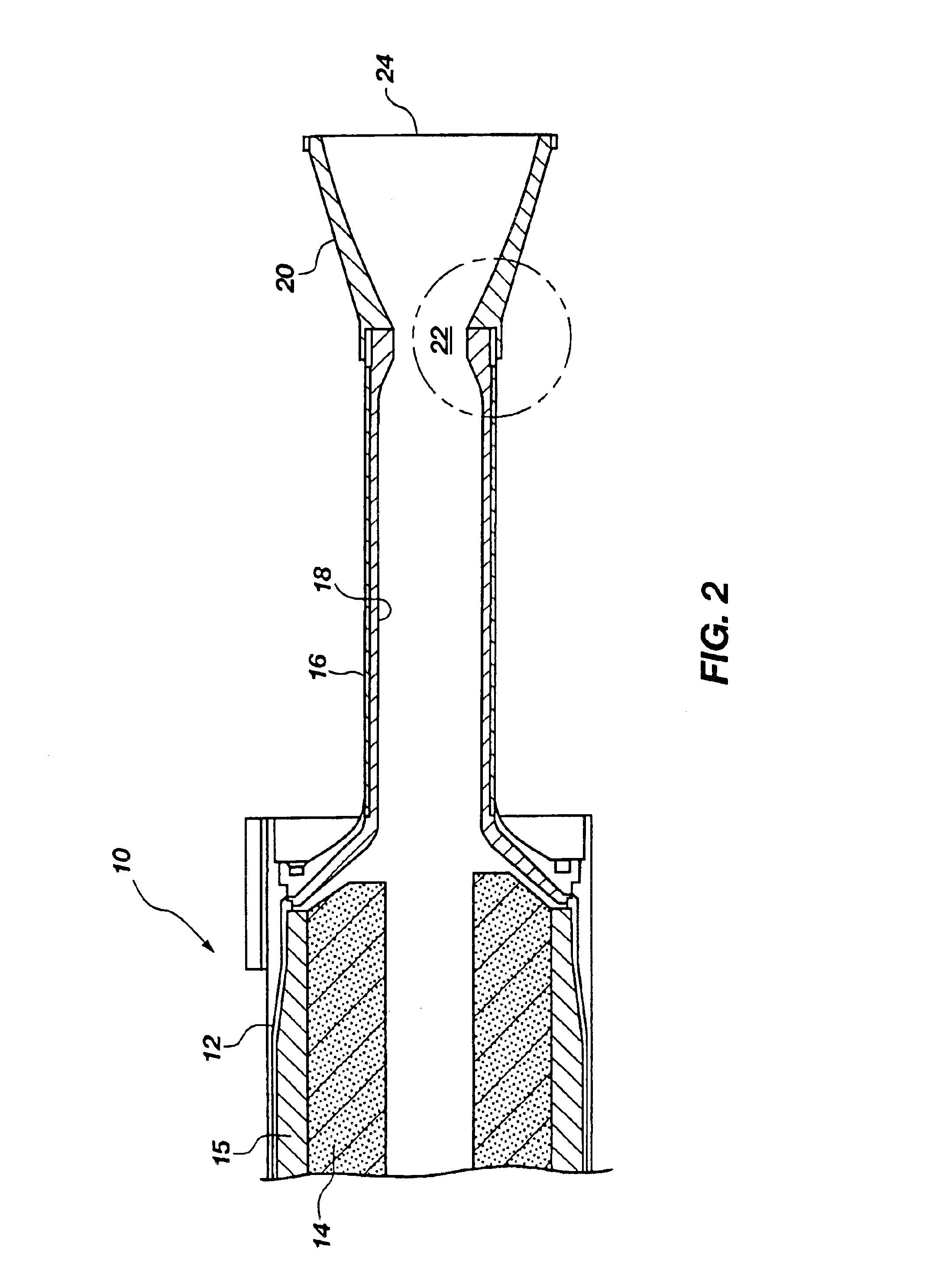 Rocket motor nozzle assemblies having vacuum plasma-sprayed refractory metal shell throat inserts, methods of making, and rocket motors including same