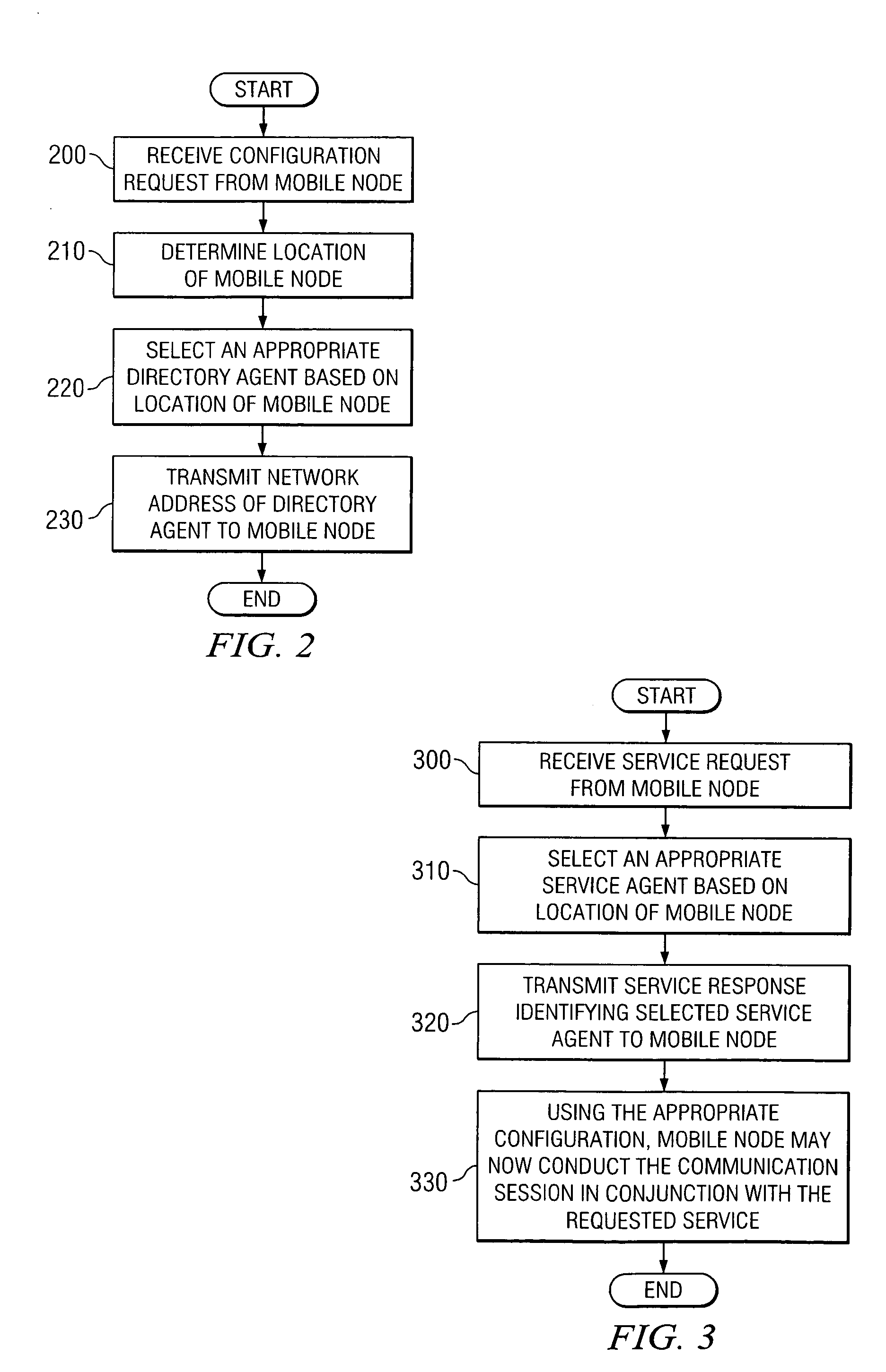 Providing location-specific services to a mobile node