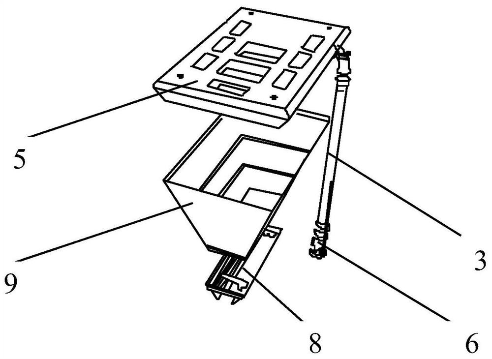 Retractable light self-suction aviation fire extinguishing device and use method