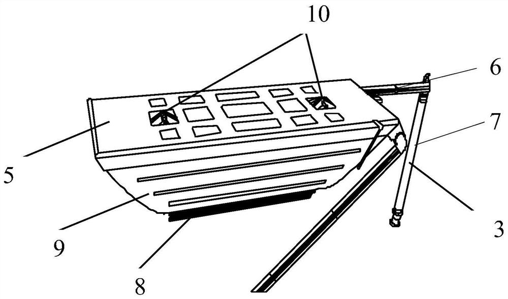 Retractable light self-suction aviation fire extinguishing device and use method