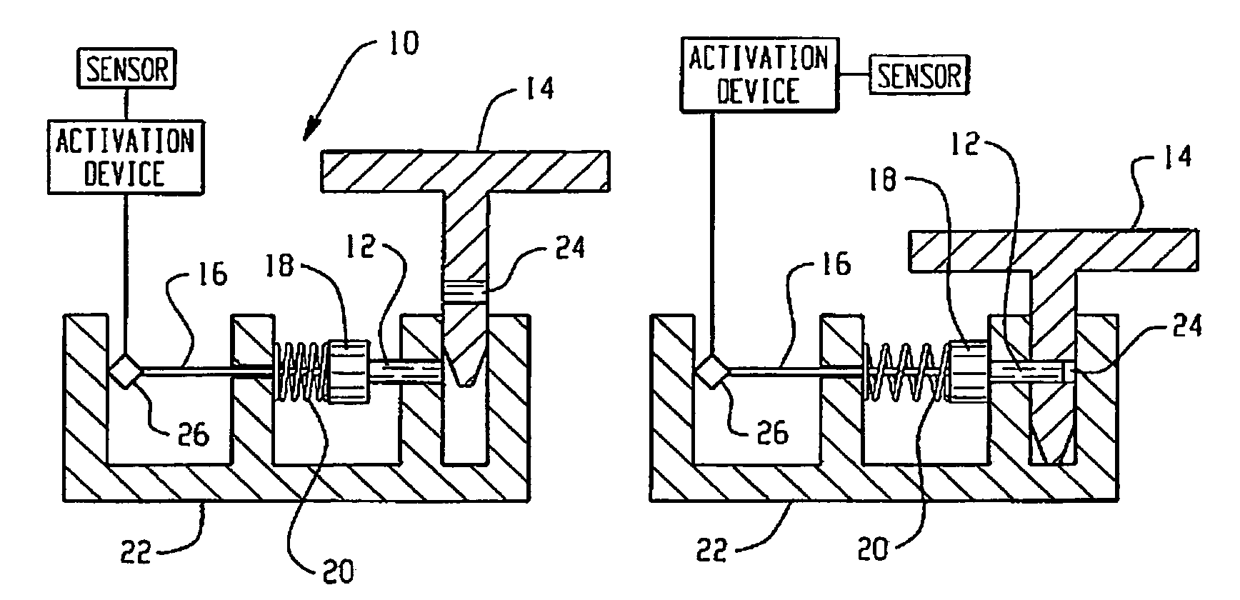 Hood latch assemblies utilizing active materials and methods of use