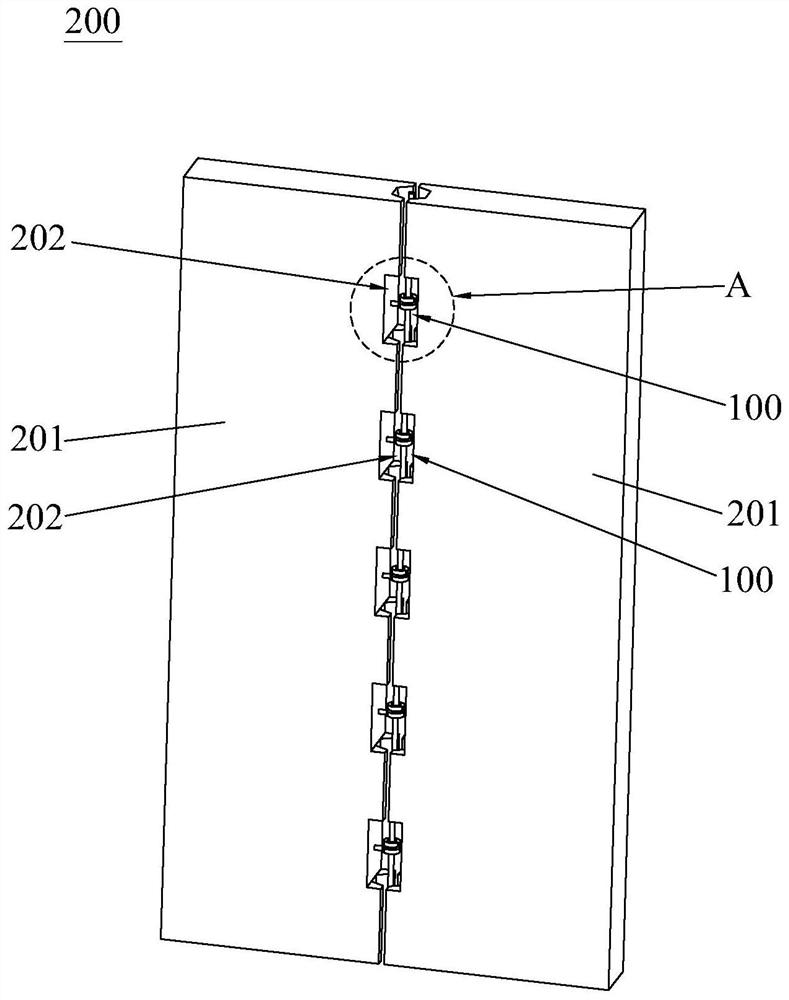 Fabricated shear wall connecting mechanism, shear wall and shear wall construction method