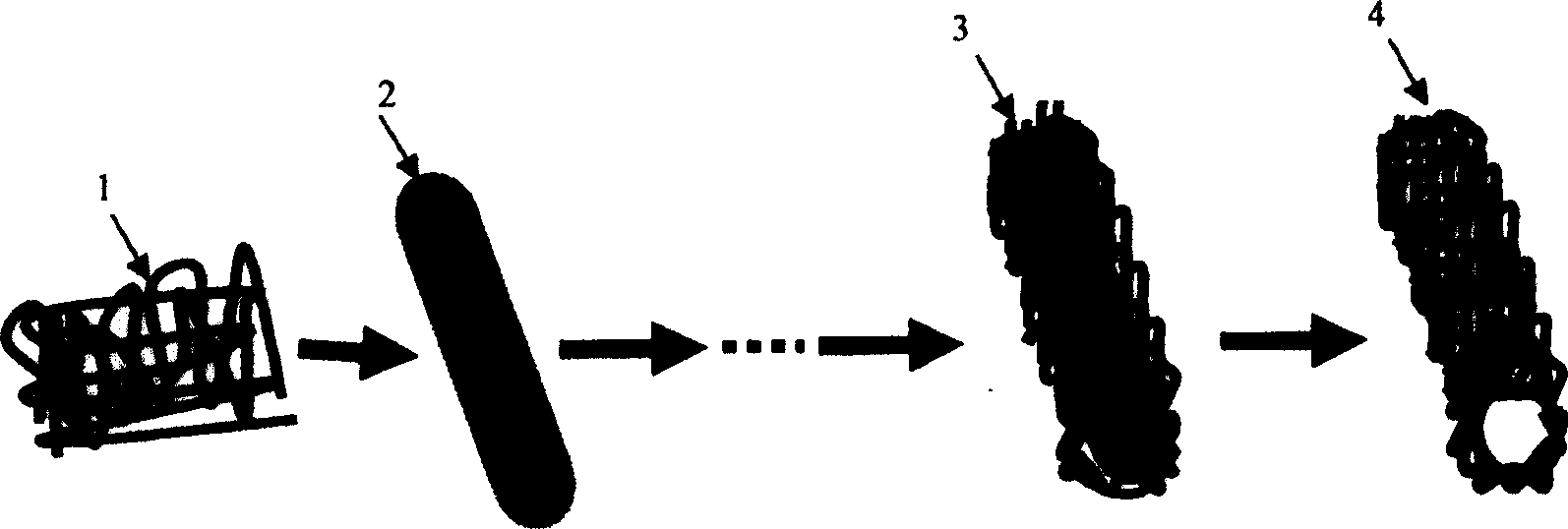 Multilayer hollow Nano fiber in use for cell culture, and preparation method