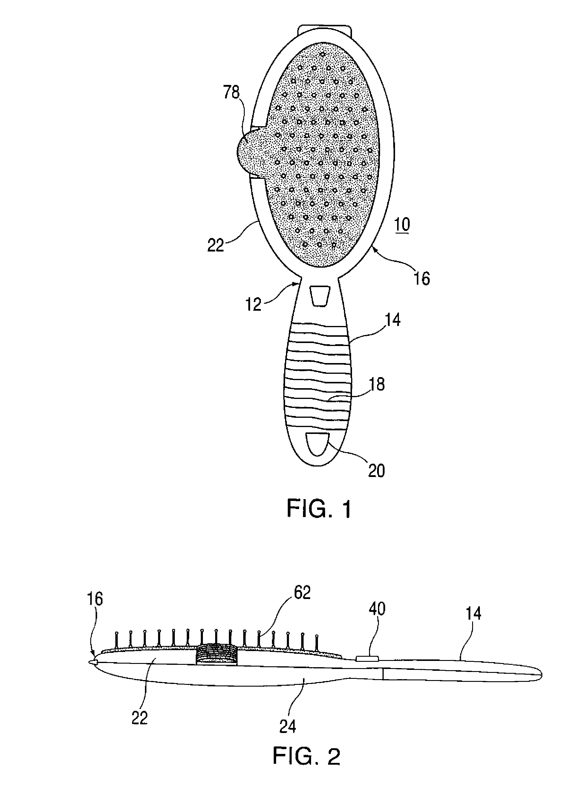 Self-cleaning hair brush with replaceable preloaded bristle mat