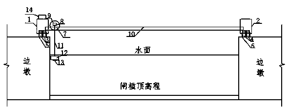 Track-variable pulley vehicle type ultrasonic ship lock sill abrasion detection device