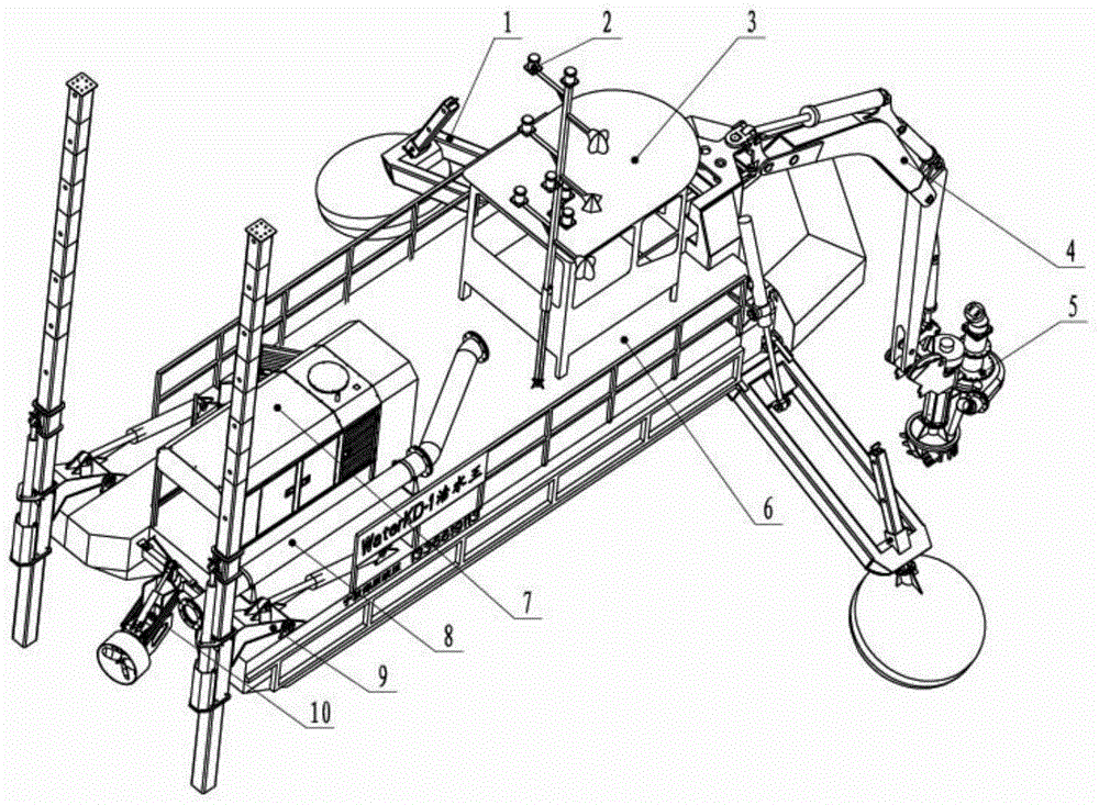 Multifunctional dredge boat