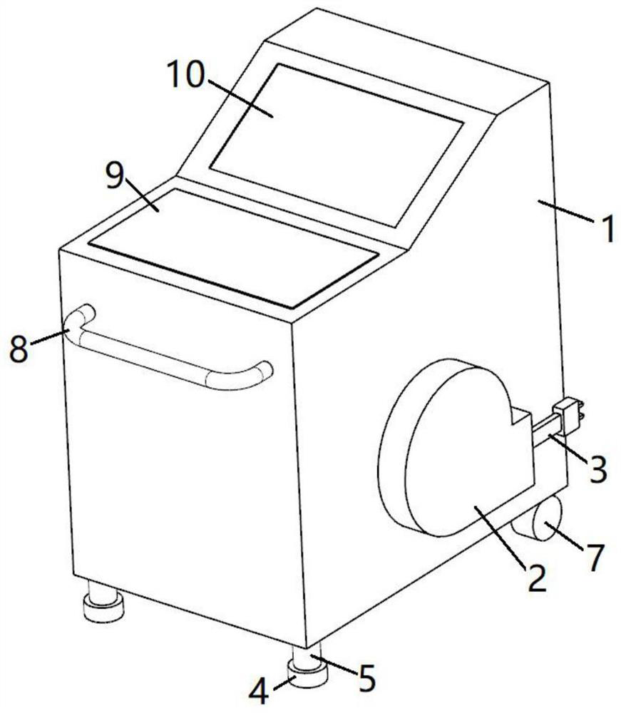 Extracorporeal wave therapeutic apparatus for dredging intestinal constipation