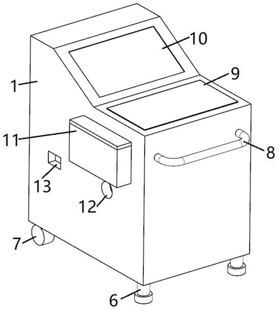 Extracorporeal wave therapeutic apparatus for dredging intestinal constipation