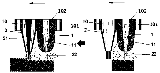 Multi-axis laser-abrasive water jet precision polishing synchronous machining method