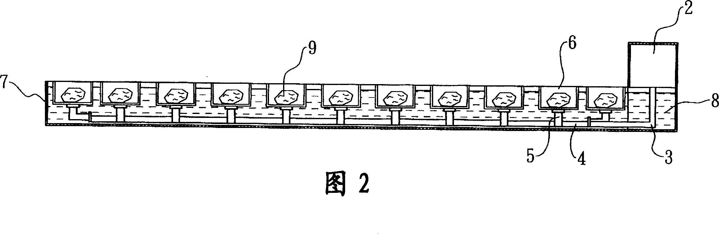 Dust-rising proof transmission system for material