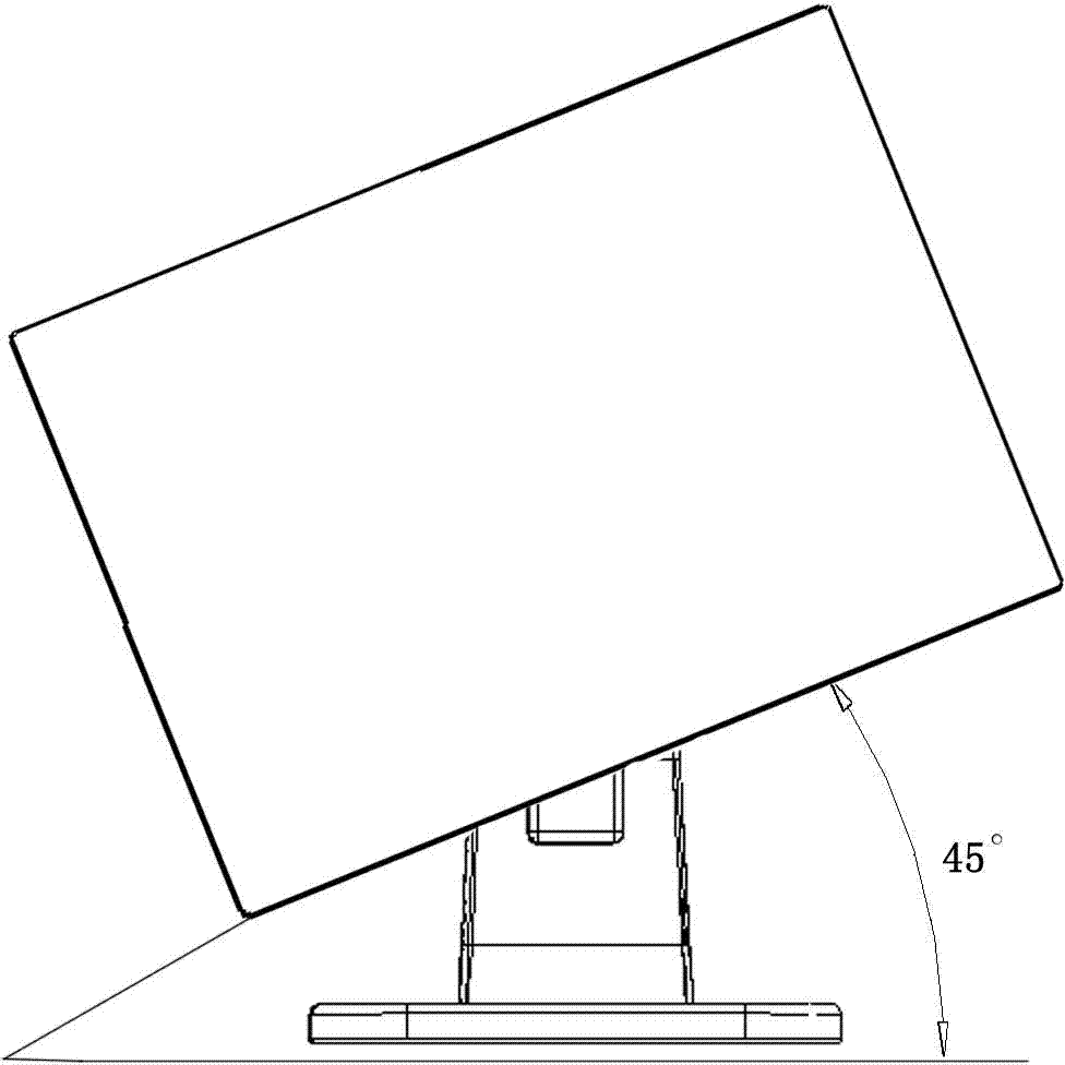 Display support achieving automatic screen swinging