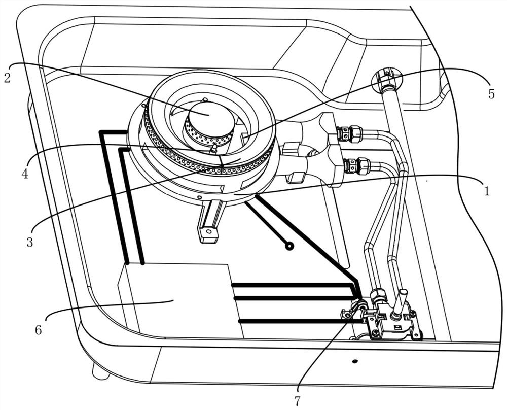 Gas stove as well as control method and control device of gas stove