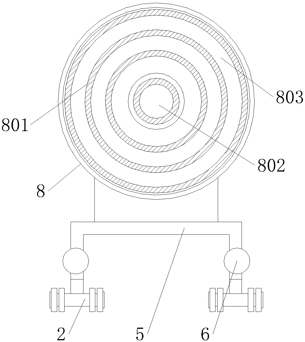 Raw bamboo stripping machine applicable to bending of raw bamboo