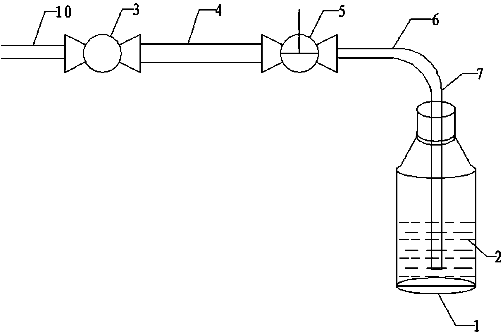 Sampling device and sampling method for anhydrous hydrogen fluoride