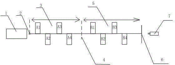 Charged particle photographing device for parallel matching beams