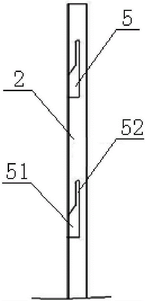 Internal decorative cover installation structure and kitchen ventilator