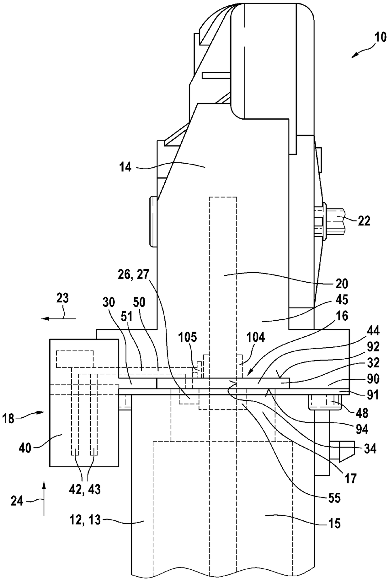 Brush retainer for motor