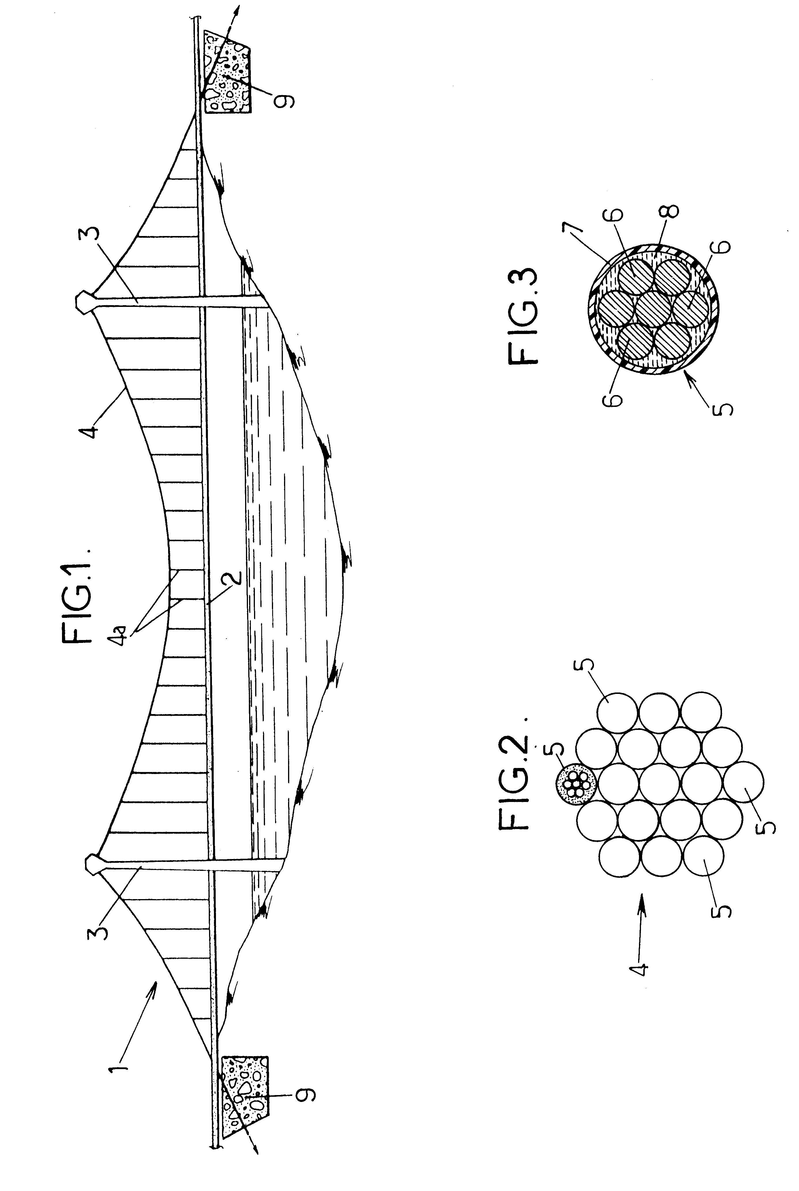 Anchoring device for fixing a structural cable to a building element