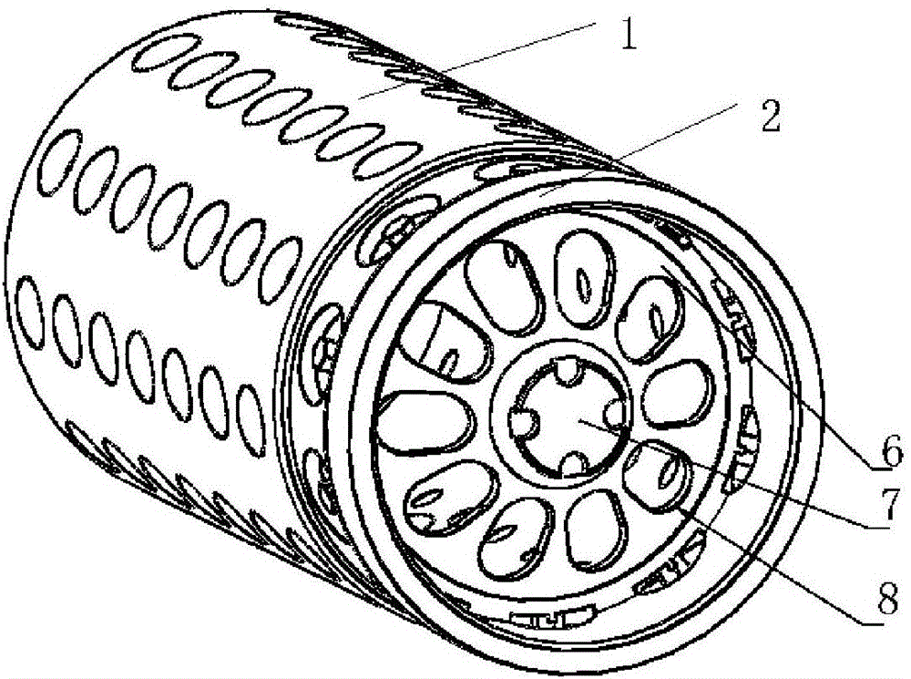 Auxiliary cathode tube of double-glow penetrating metal source electrode