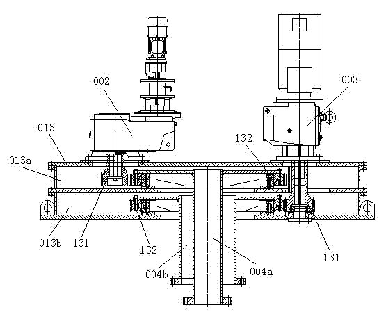 Sleeve shaft type stirring mud scraper