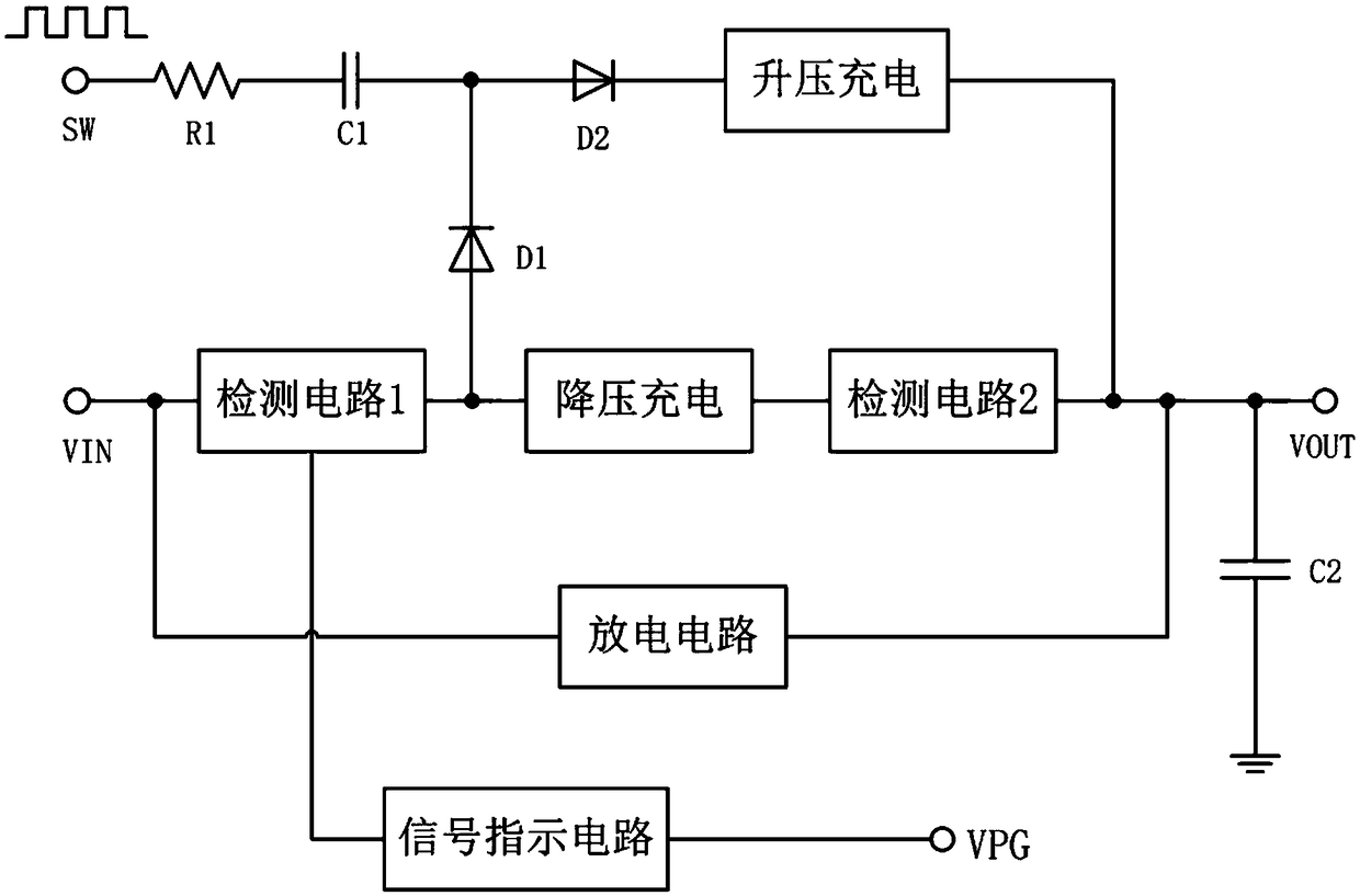 An efficient power-off energy storage protection circuit