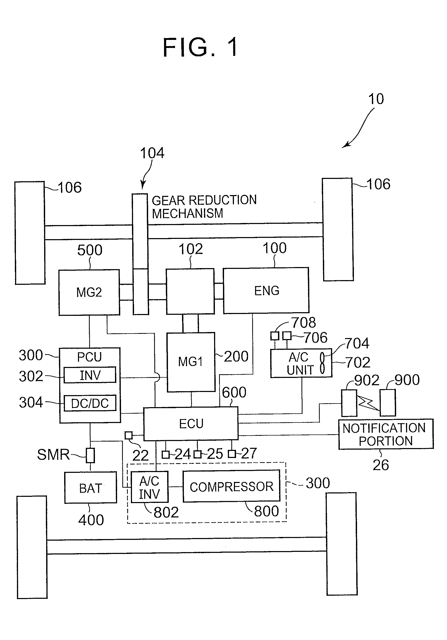 Air conditioning control device of vehicle