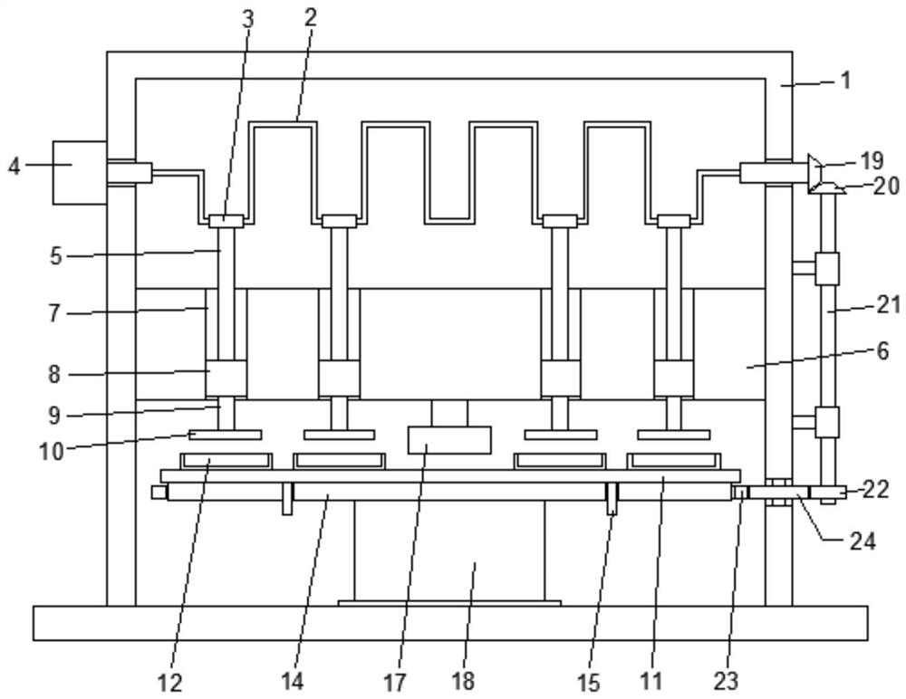 Automatic press-fit forming equipment for bread