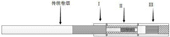 Cigarette tip filtering device with atomized smoke releasing and mixing functions