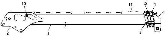 Crane telescopic arm control structure of truck mounted crane