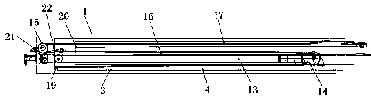 Crane telescopic arm control structure of truck mounted crane