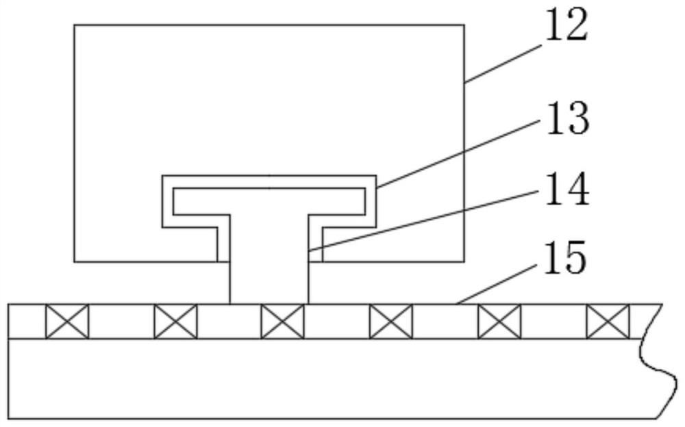 A treatment device for defective lawn composite cloth with a pretreatment structure