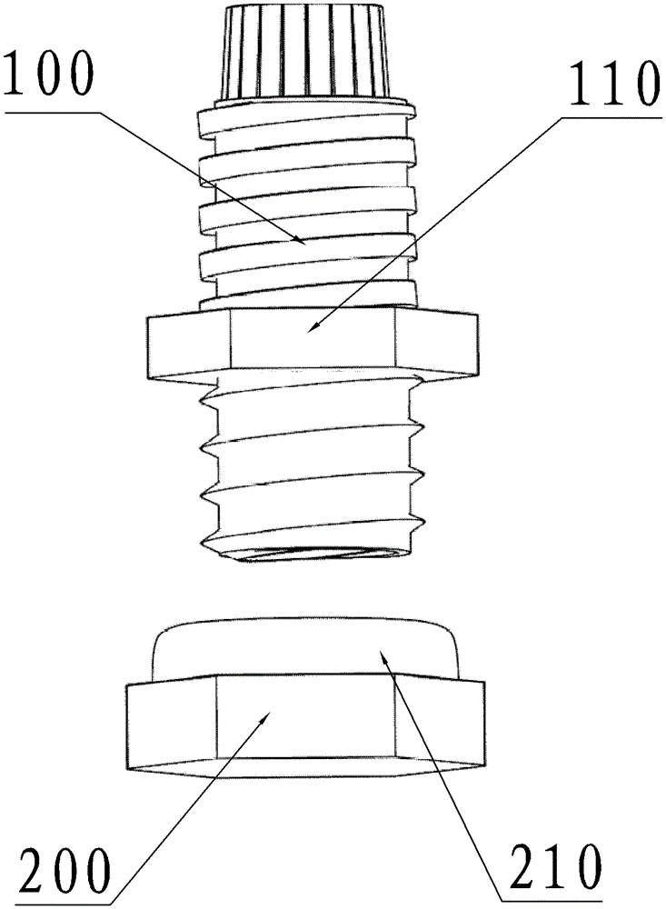 A light plug waterproof connector