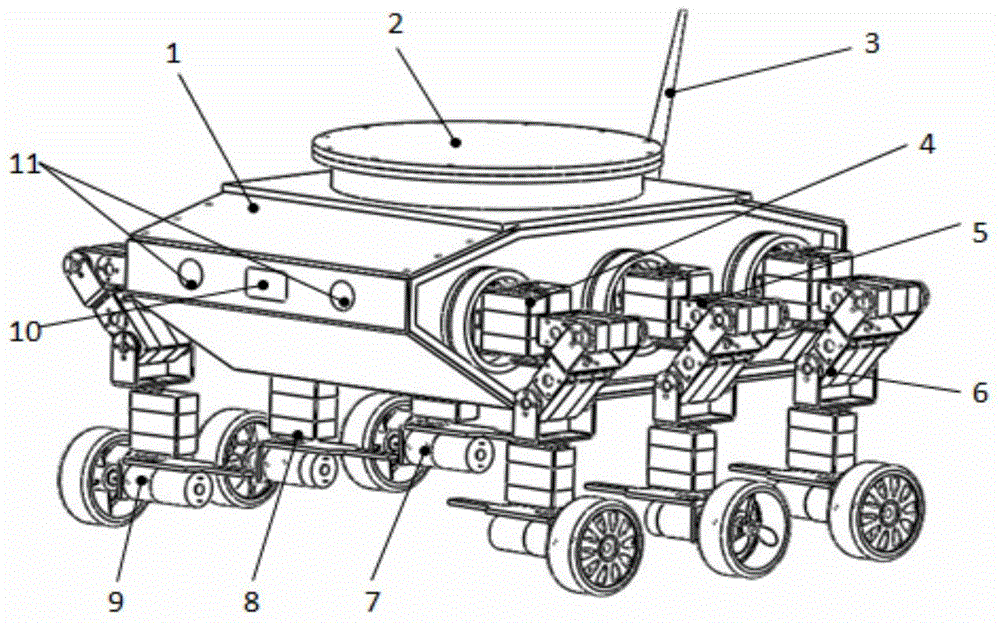 A kind of amphibious robot with deformable structure