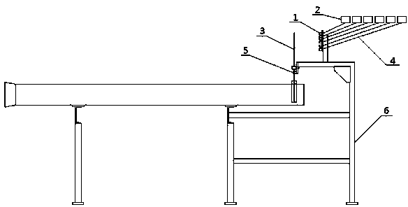 Multi-diameter pipe automatic counting device for centrifugal cast pipe production line