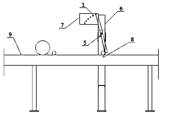 Multi-diameter pipe automatic counting device for centrifugal cast pipe production line