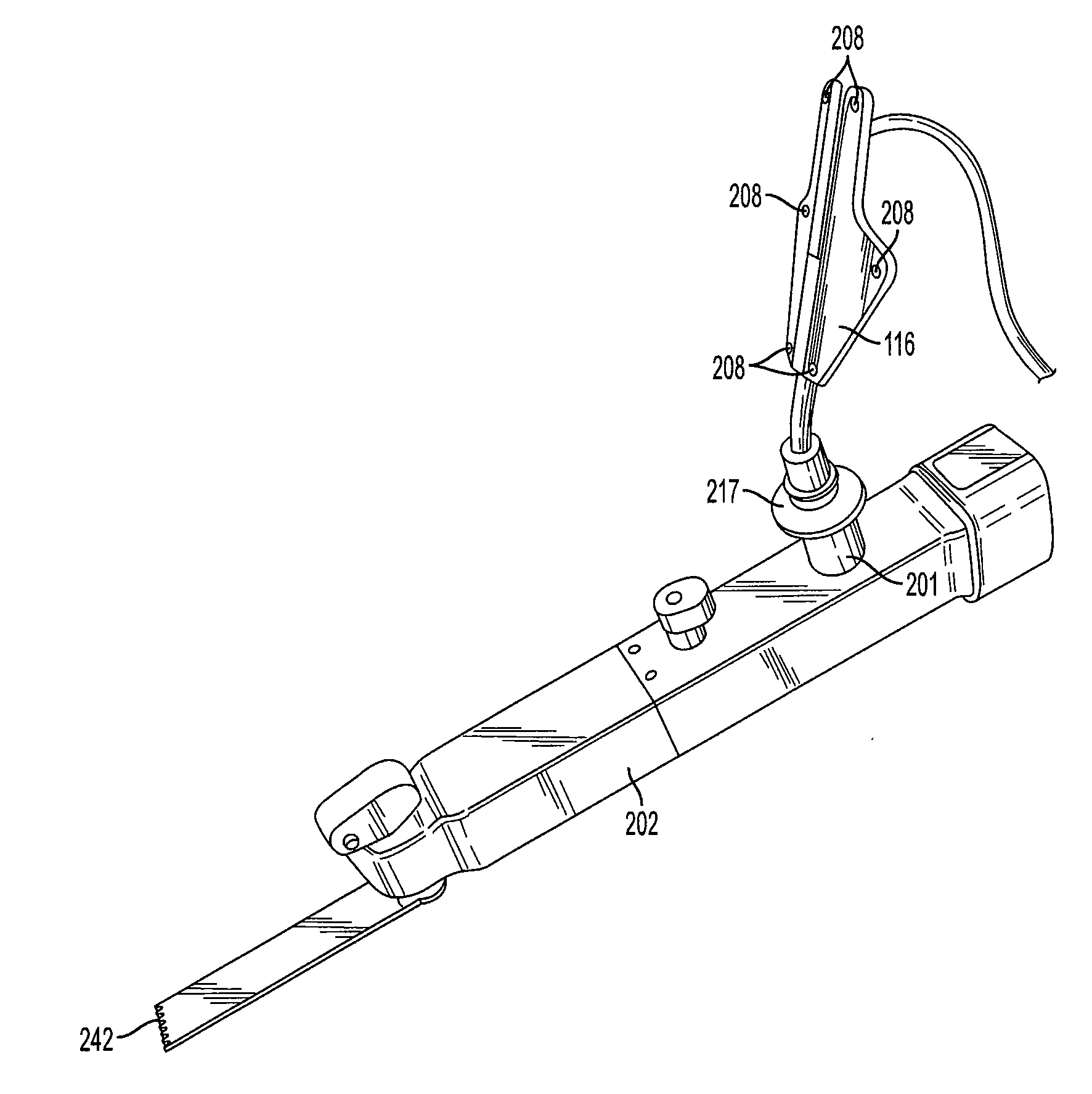 Method and apparatus for navigating a cutting tool during orthopedic surgery using a localization system