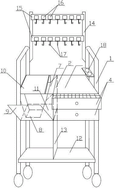 Medical treatment vehicle with function division effect