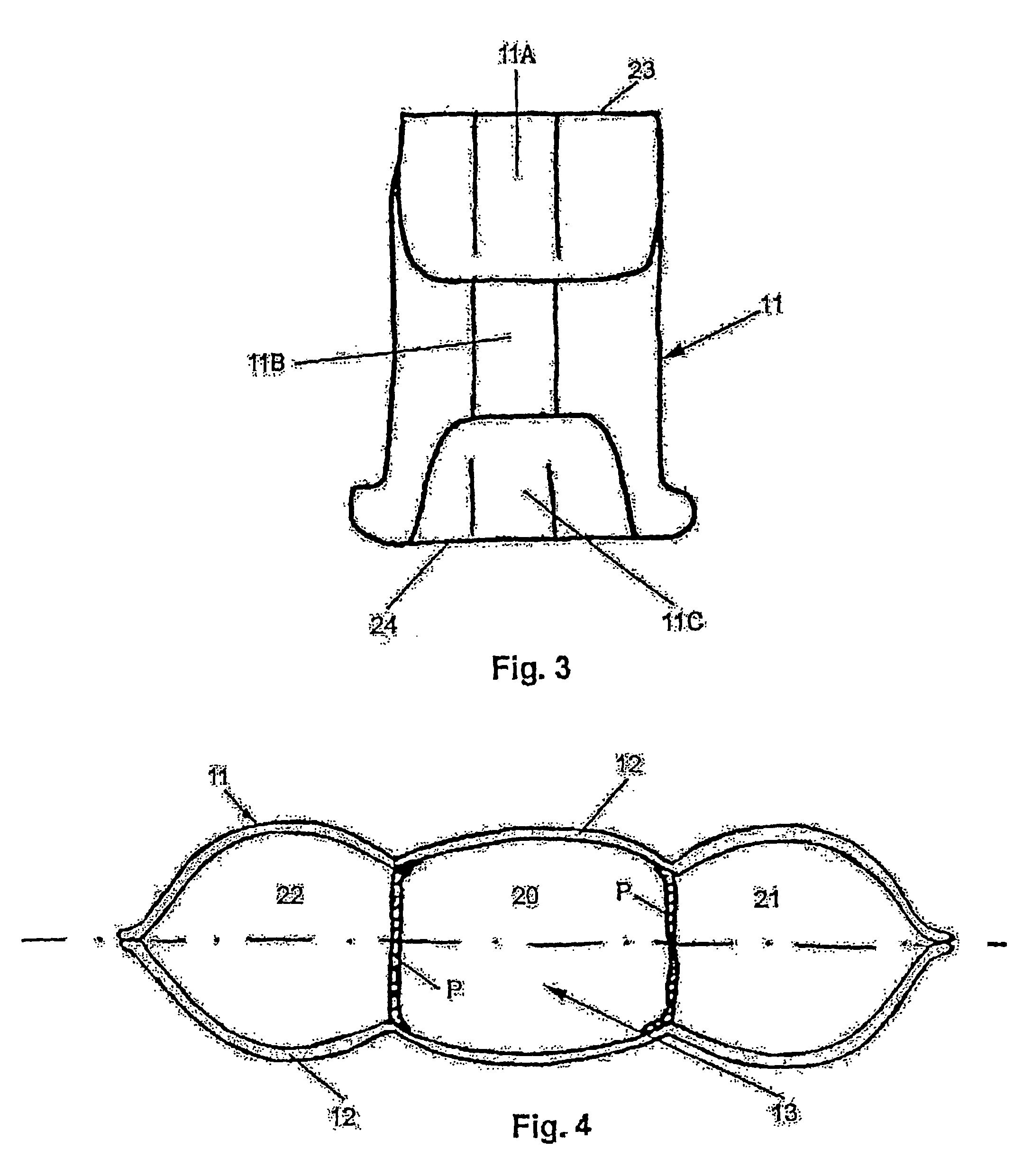 Pneumatic devices for personal protection and relevant article of clothing including such device