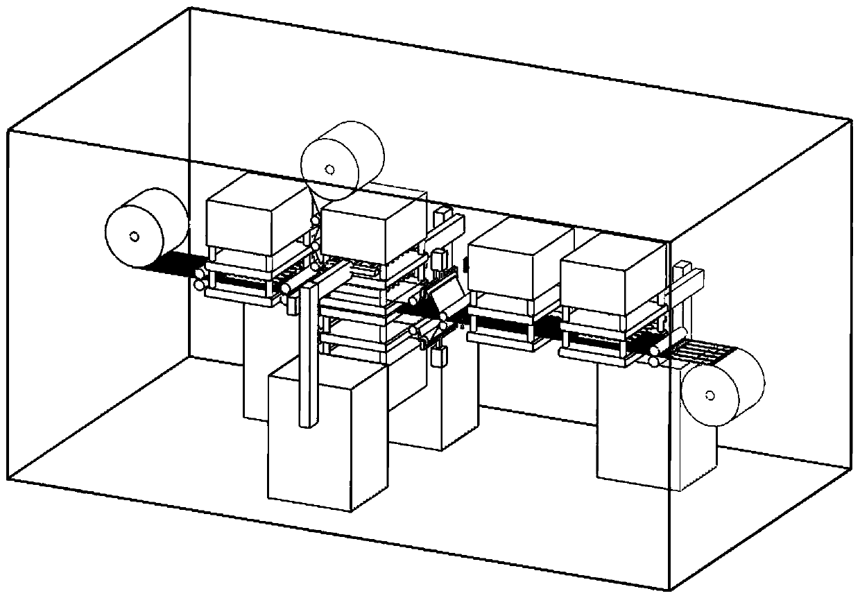 Continuous preparation device and method for membrane electrode