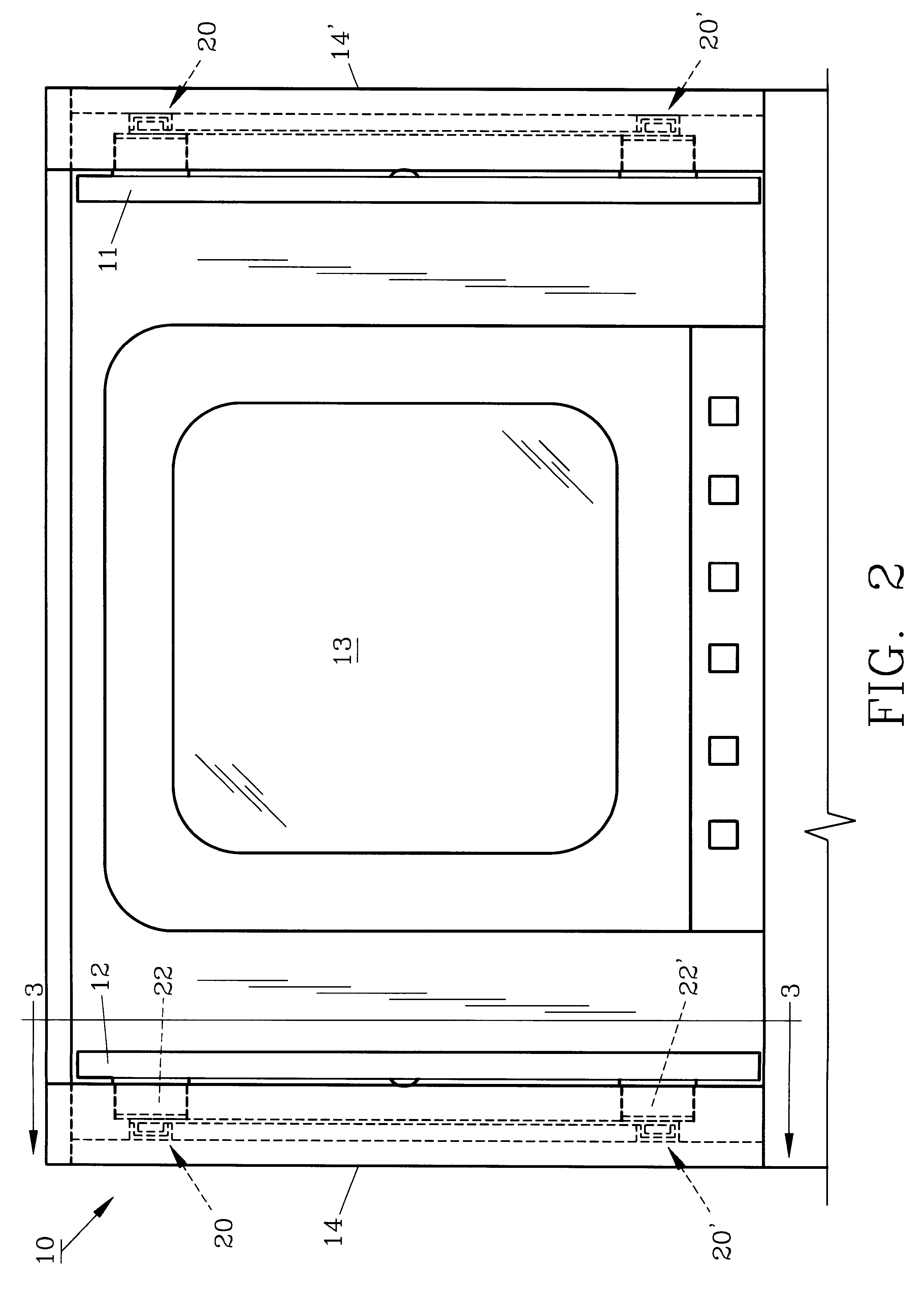 Sliding door hardware assembly and method