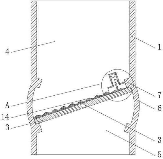 Sewage filtering device for environmental engineering water quality detection