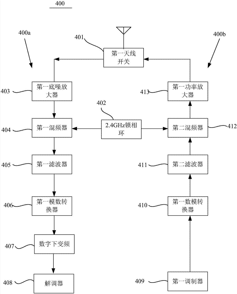 Low-power-consumption one-to-two Bluetooth headset