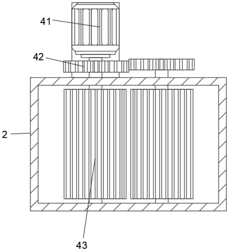 Anti-material-returning discharging structure for vanadium plant rotary kiln and using method of anti-material-returning discharging structure