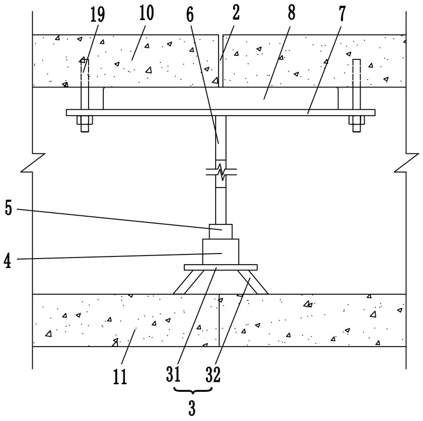 Under-pressure plugging device and plugging method for gas leakage of underwater pipe gallery