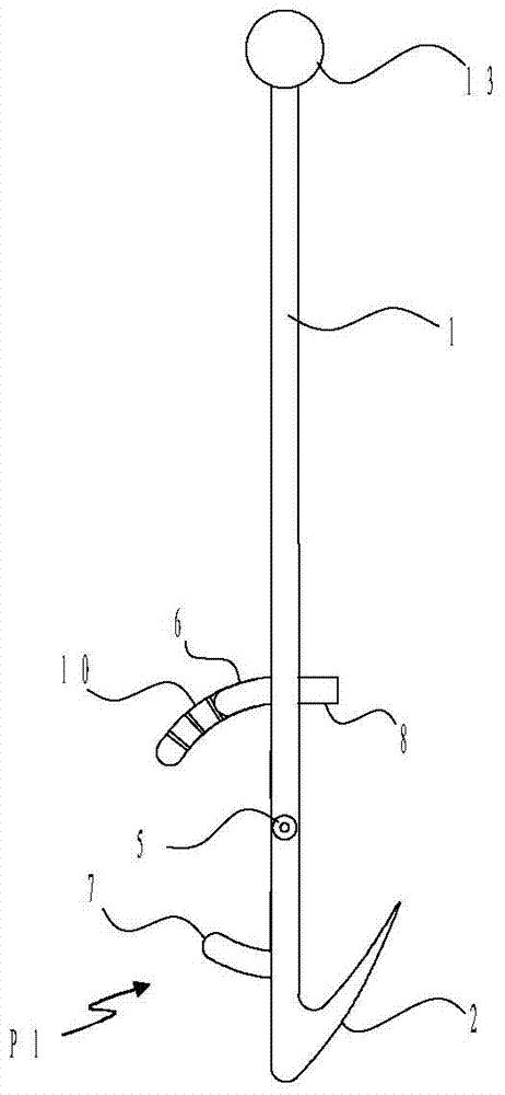 Drag hook for mastectomy