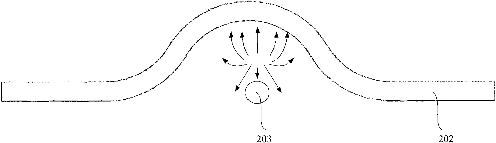 Ionic wind radiating device