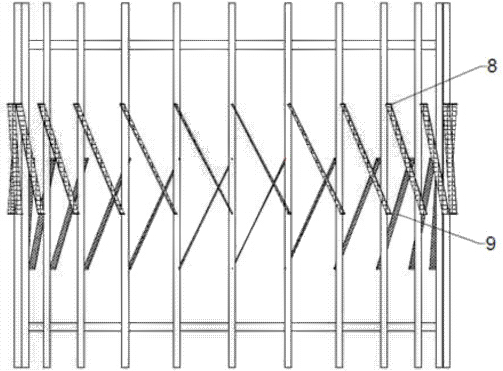 Wind power tower tube of resin cladding frame and fiber reinforced concrete and construction method