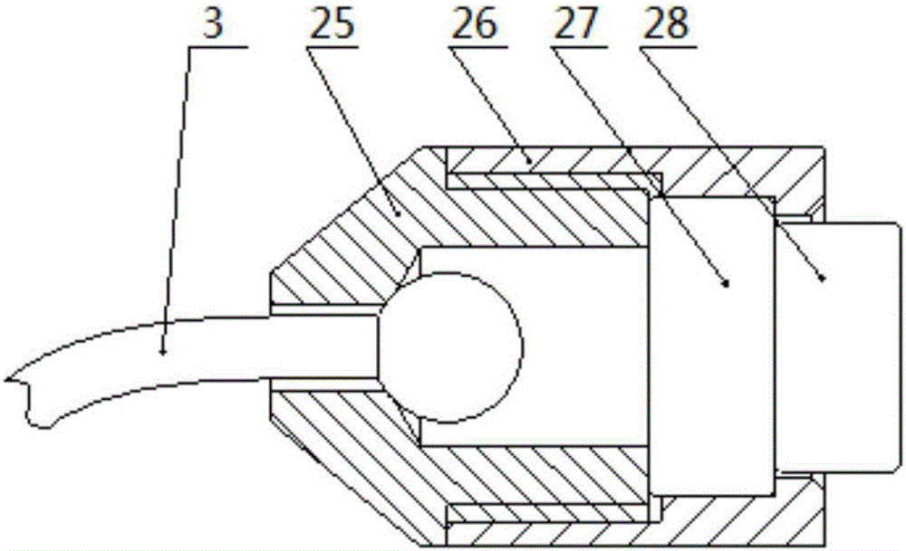 Rope threading device for water surface salvage