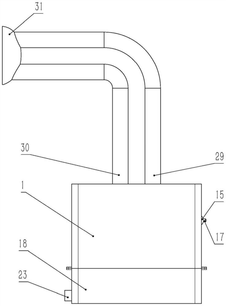 A breathing training device for pursed lips breathing